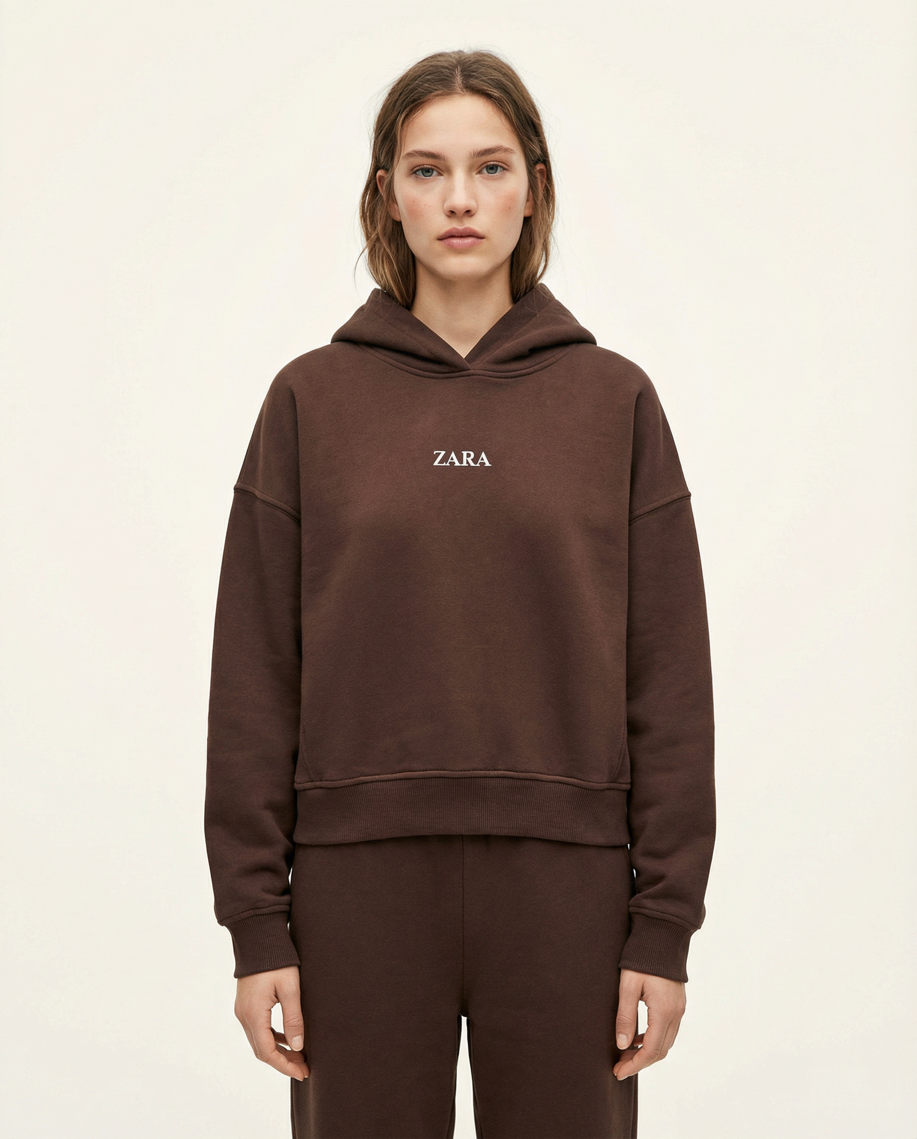 Logo İşlemeli Kapüşonlu Sweatshirt