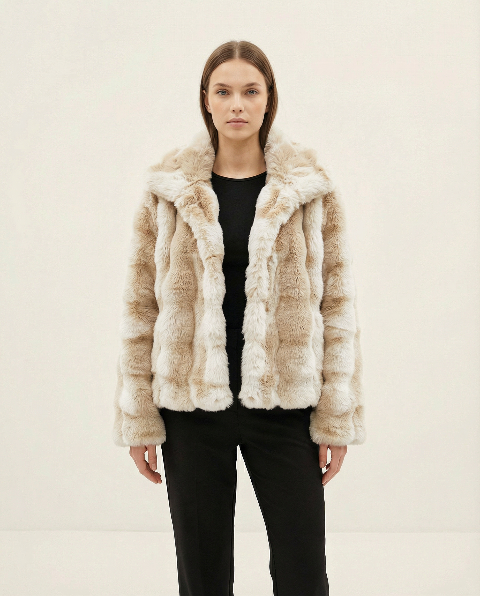 Premium Yumuşak Dokulu Kürk Mont