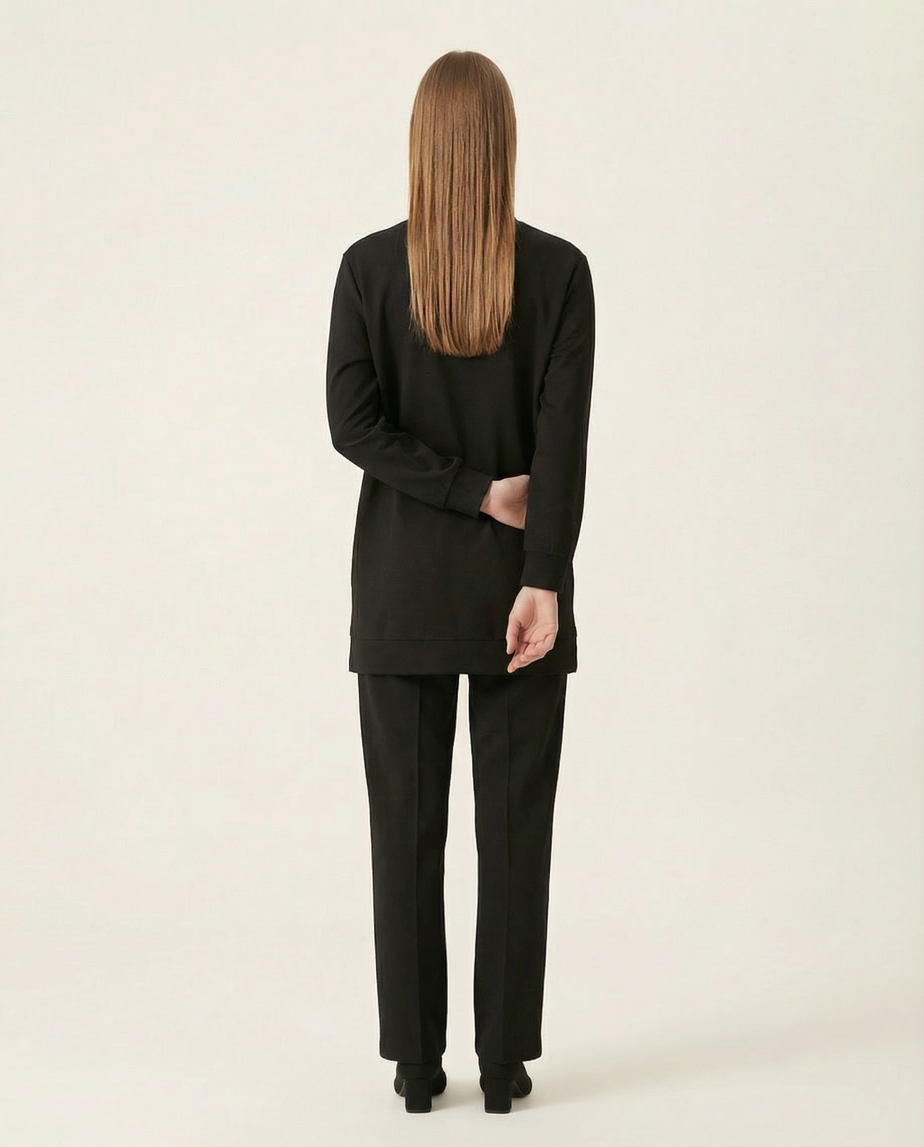 Kadın Taş İşlemeli Çiçek Desenli Tunik Pantolon İkili Takım