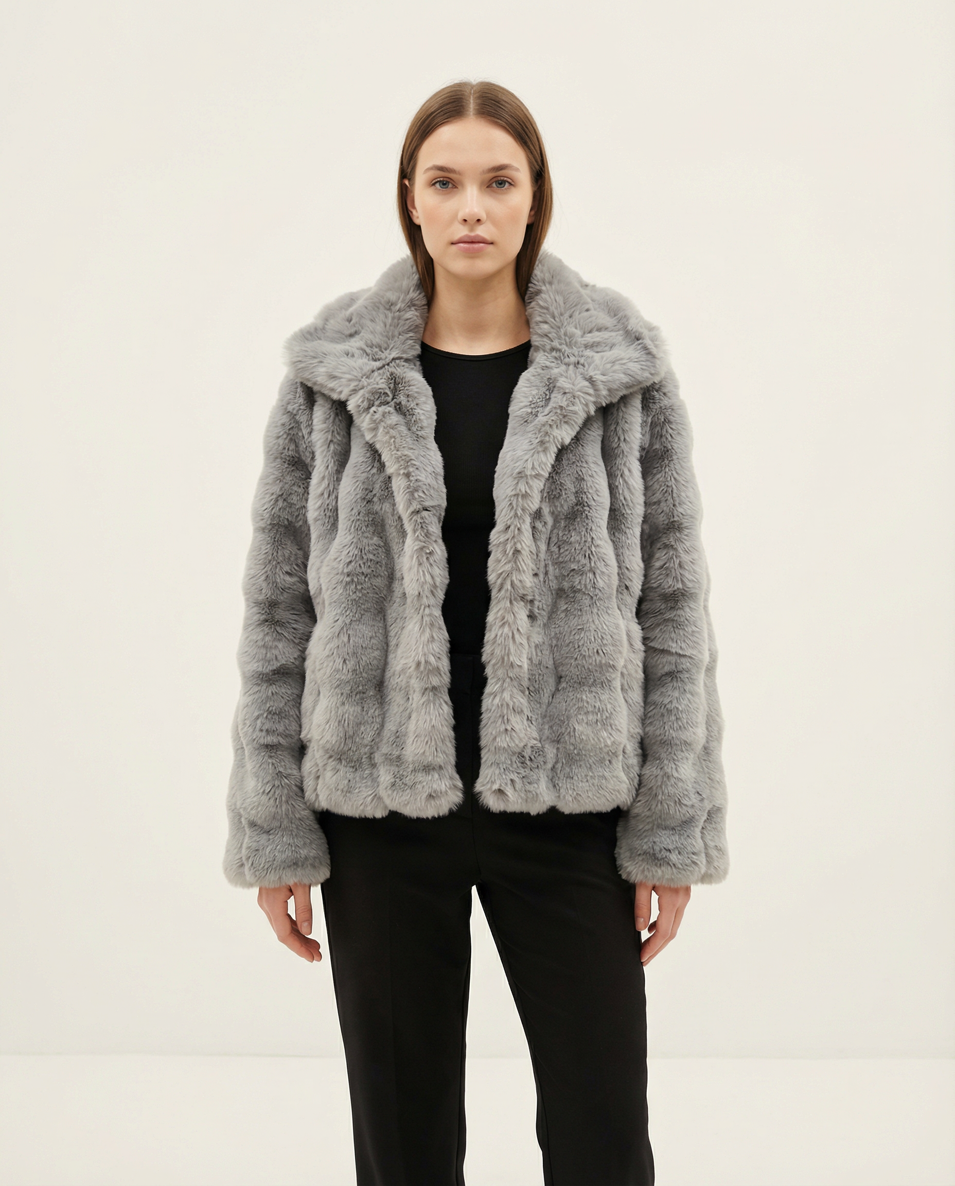 Premium Yumuşak Dokulu Kürk Mont