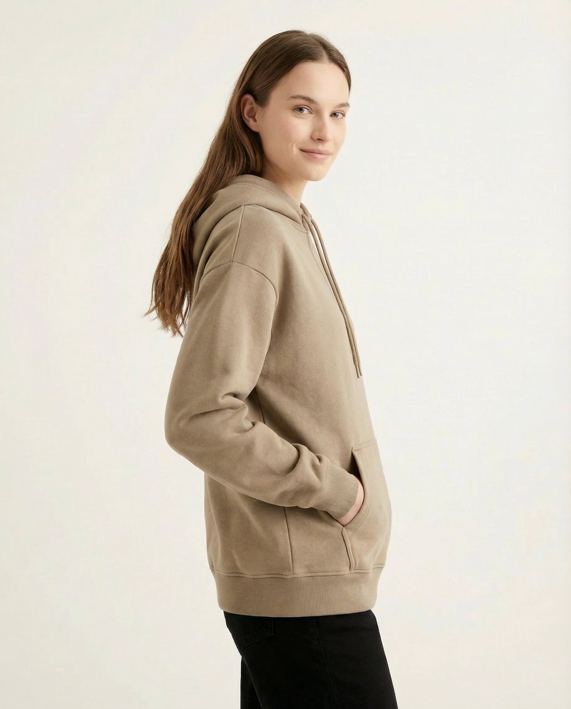 Kadın Oversize Kapüşonlu Sweatshirt