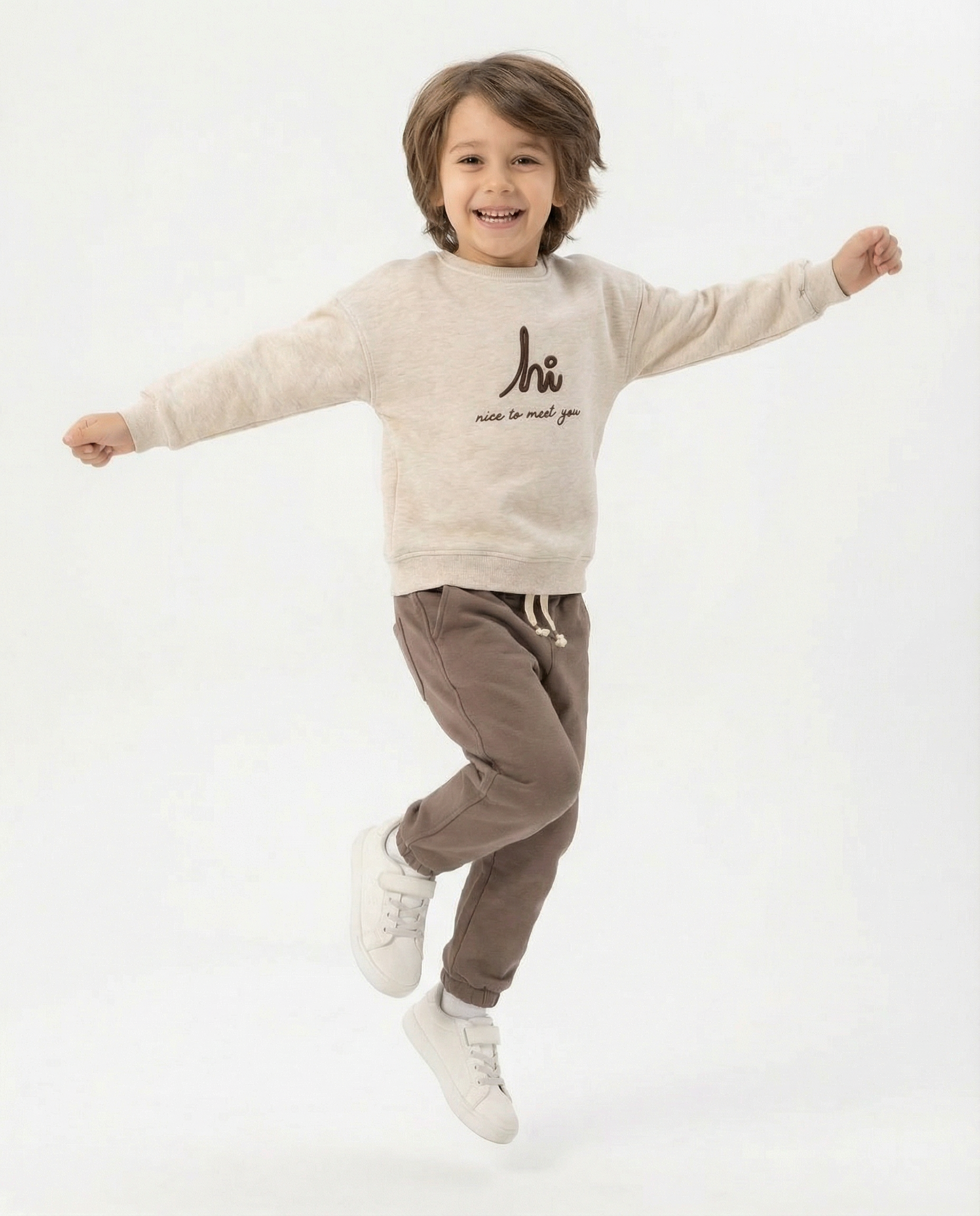 Erkek Çocuk Pamuklu Eşofman Takımı