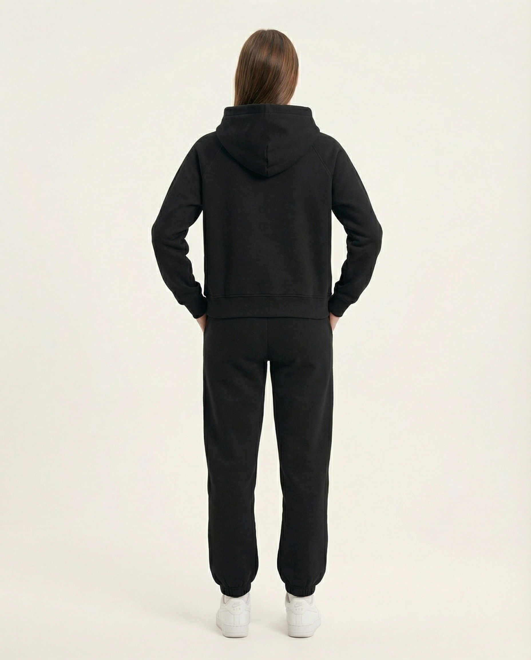 Kadın Kapüşonlu Raglan Kol Jogger Eşofman Takımı