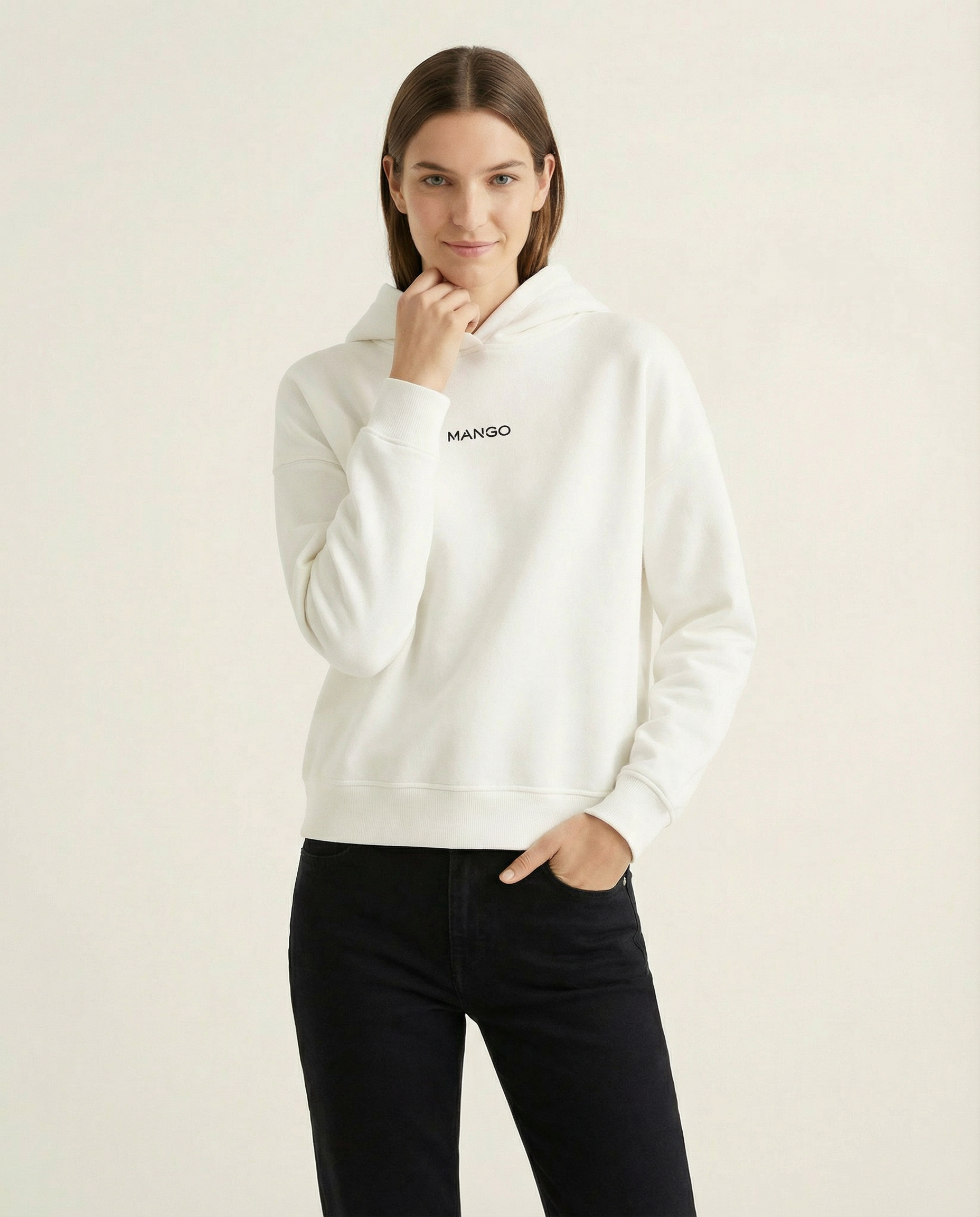 Kadın Logolu Kapüşonlu Sweatshirt
