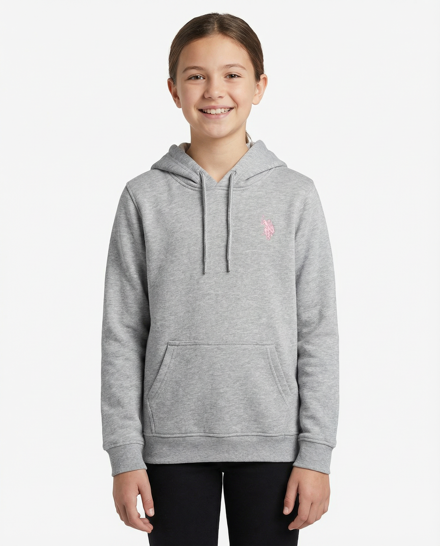 Logo Baskılı Kız Çocuk Basic Sweatshirt
