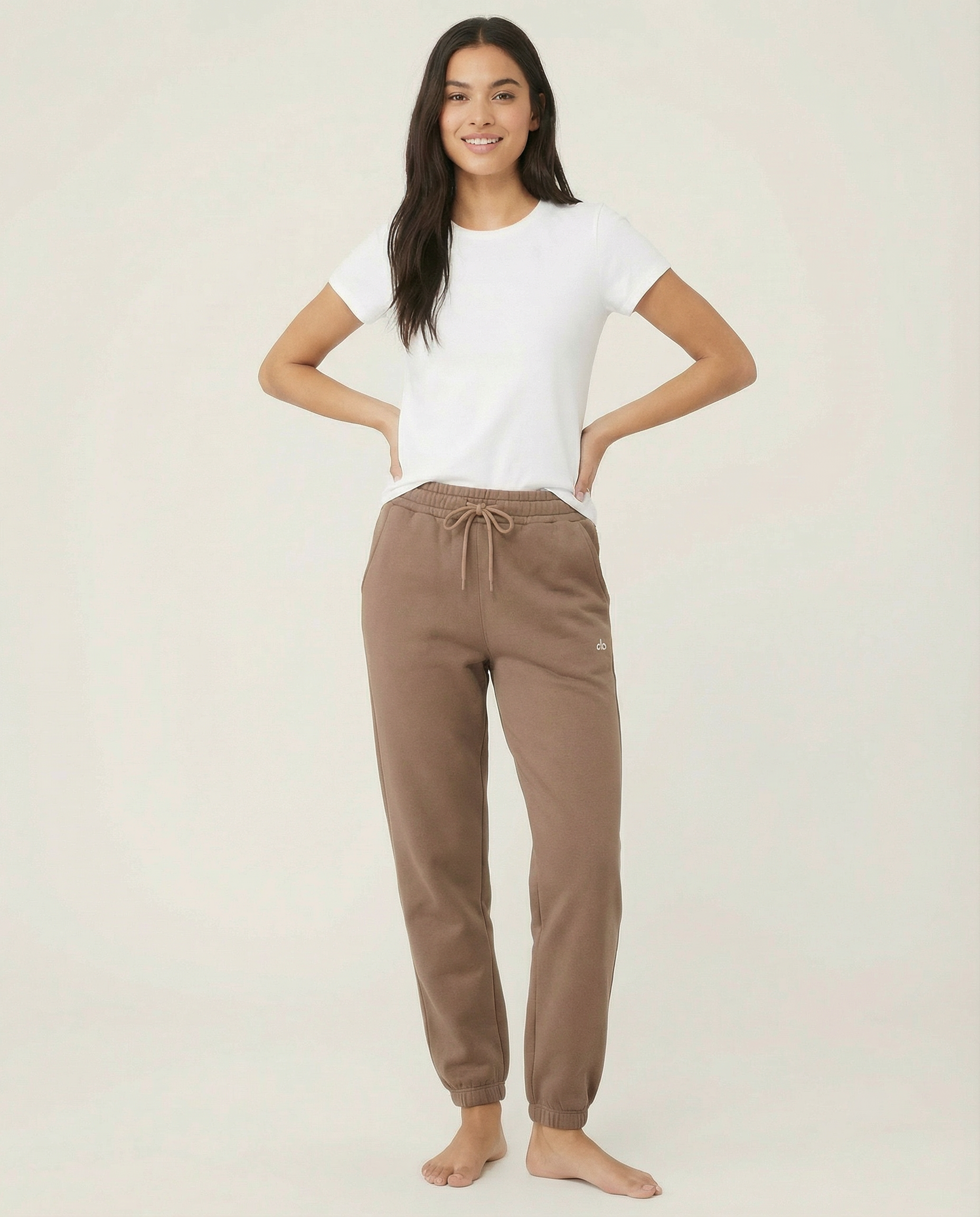 Kadın Yüksek Bel Büzgülü Jogger Eşofman Altı